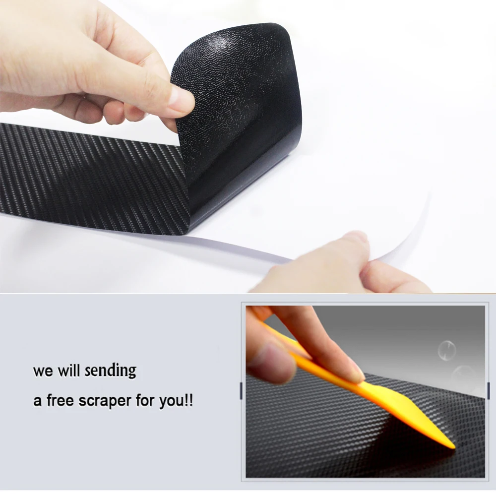 Door Sill Protector 4PCS For BMW Carbon Fiber Door Sill Scuff Plat Compatible for BMW Series Accessories