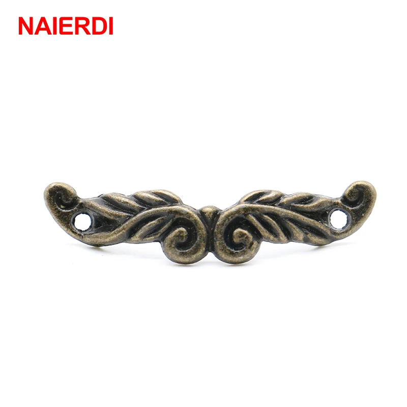 NAIERDI-tiradores de bronce para cajón, perillas de joyero antiguo para puerta de armario, herrajes para muebles de madera, 20 Uds.