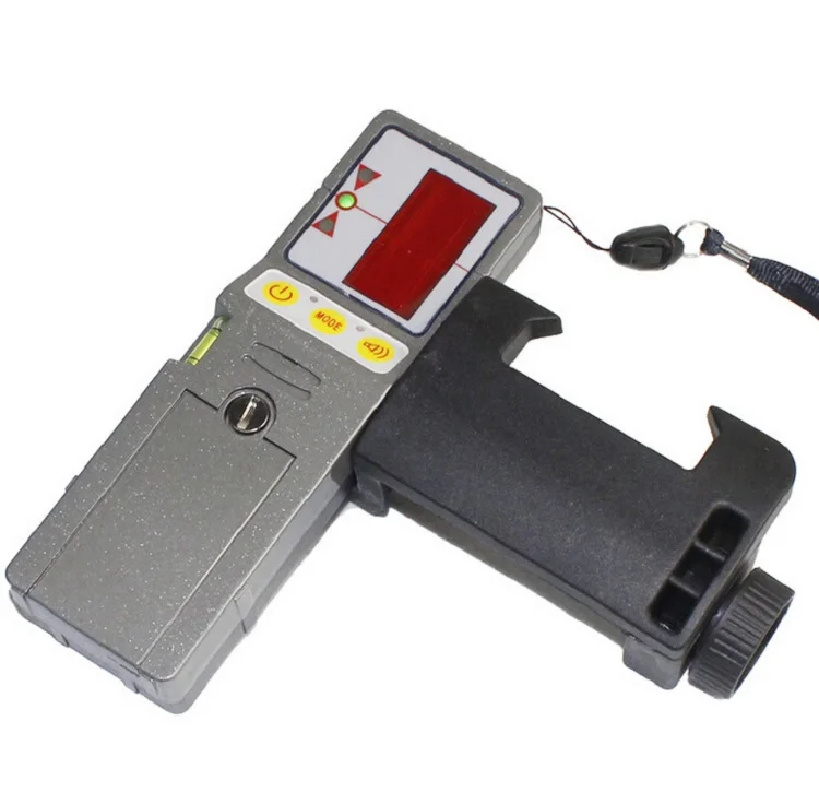 Outdoor Receiver for Laser Level and 635nm Self Leveling 5 Lines Level with Precision Detect Rotary Laser Signal 50M