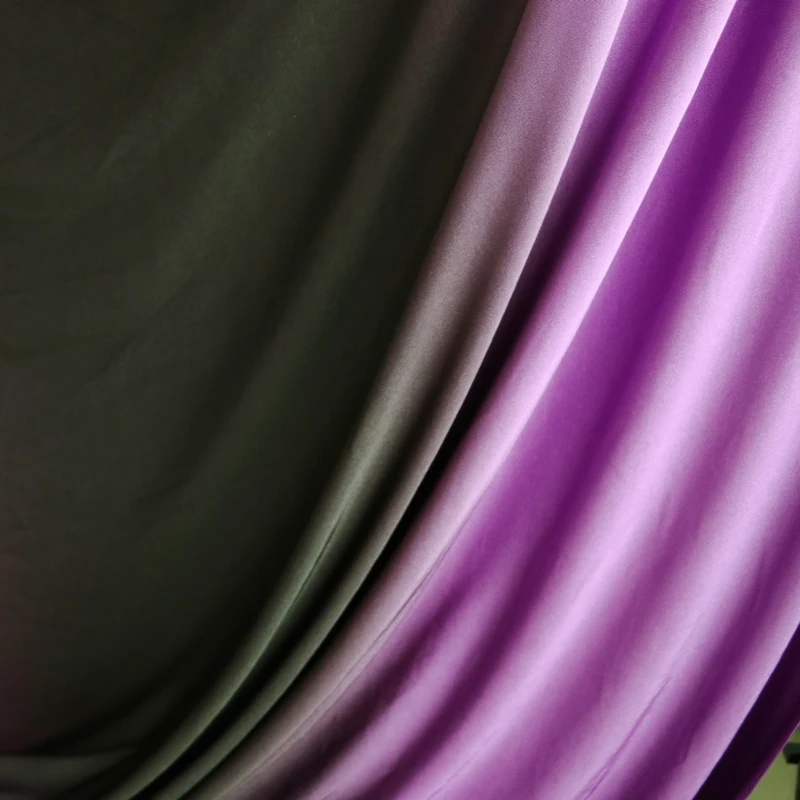 50cm*148cm Dance Polyester shade spandex Fabric Purple Black Purple Ombre knit Fabric