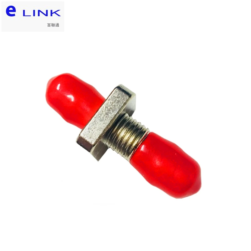 

ST fiber adapter Metal Square type singlemode Multimode APC UPC optical fibre coupler ceramic sleeve ELINK connector 50pcs ST-ST