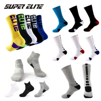 Super Elite Men Sports Socks Riding Cycling Basketball Running Sport Sock Summer Hiking Tennis Ski Man Women Bike Bicycle Slip