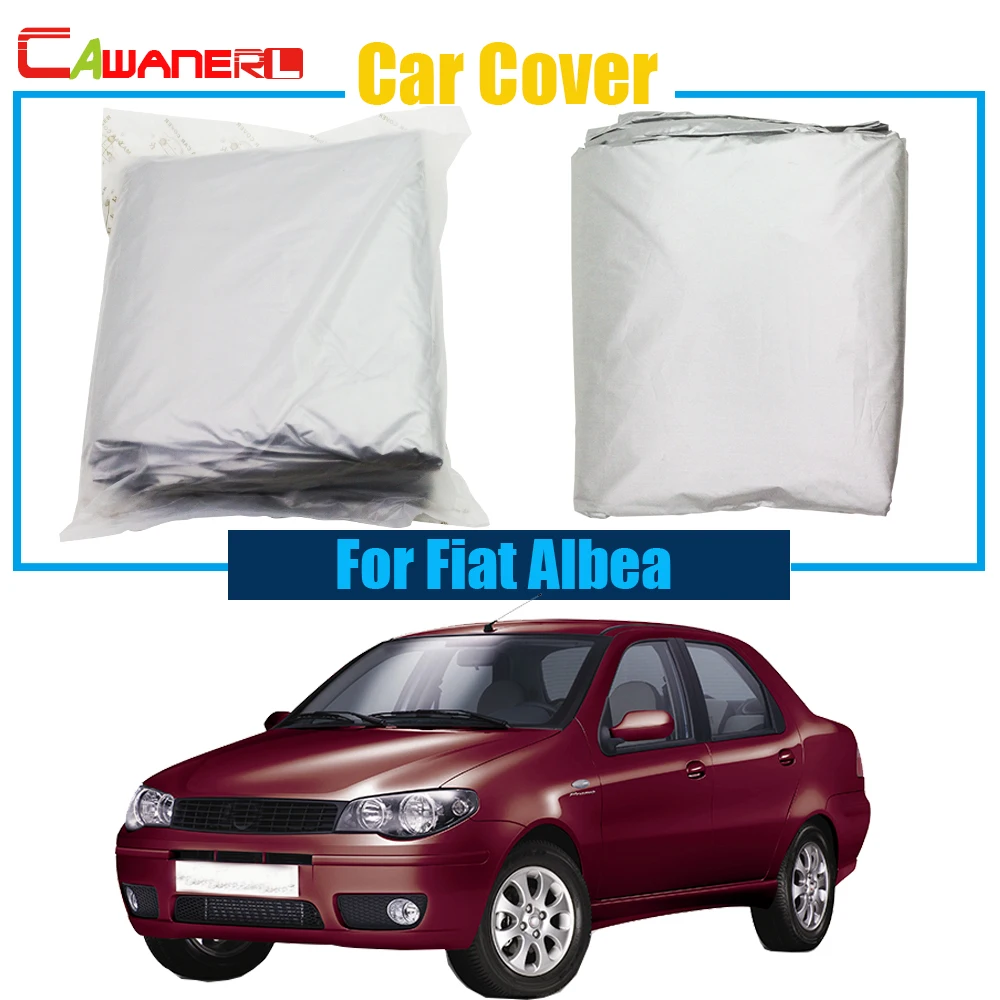 

Cawanerl Outdoor Car Cover Sun Shade Auto Anti UV Sun Rain Snow Preventing Protector Cover Dustproof For Fiat Albea