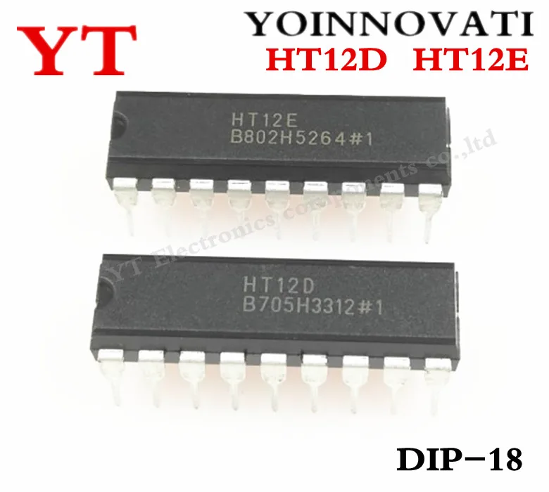  20PCS HT12D and 20PCS HT12E DIP18 . HT-12D+HT-12E=40PCS Best quality