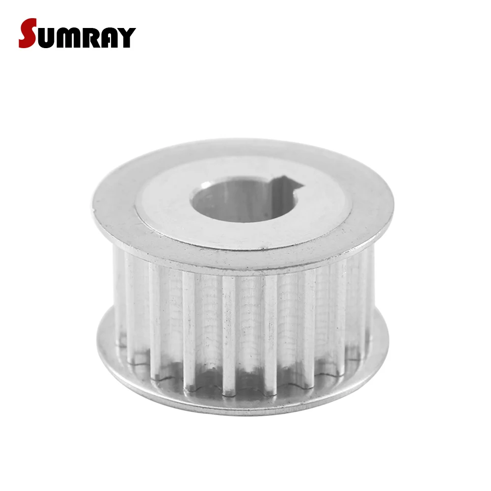 5M 30T Keyway Timing Pulley 8/10/12/15/17/20mm Bore Keyway Diameter 3/4/5/6mm 16/21/27mm Width CNC Belt Pulley for CNC Machine