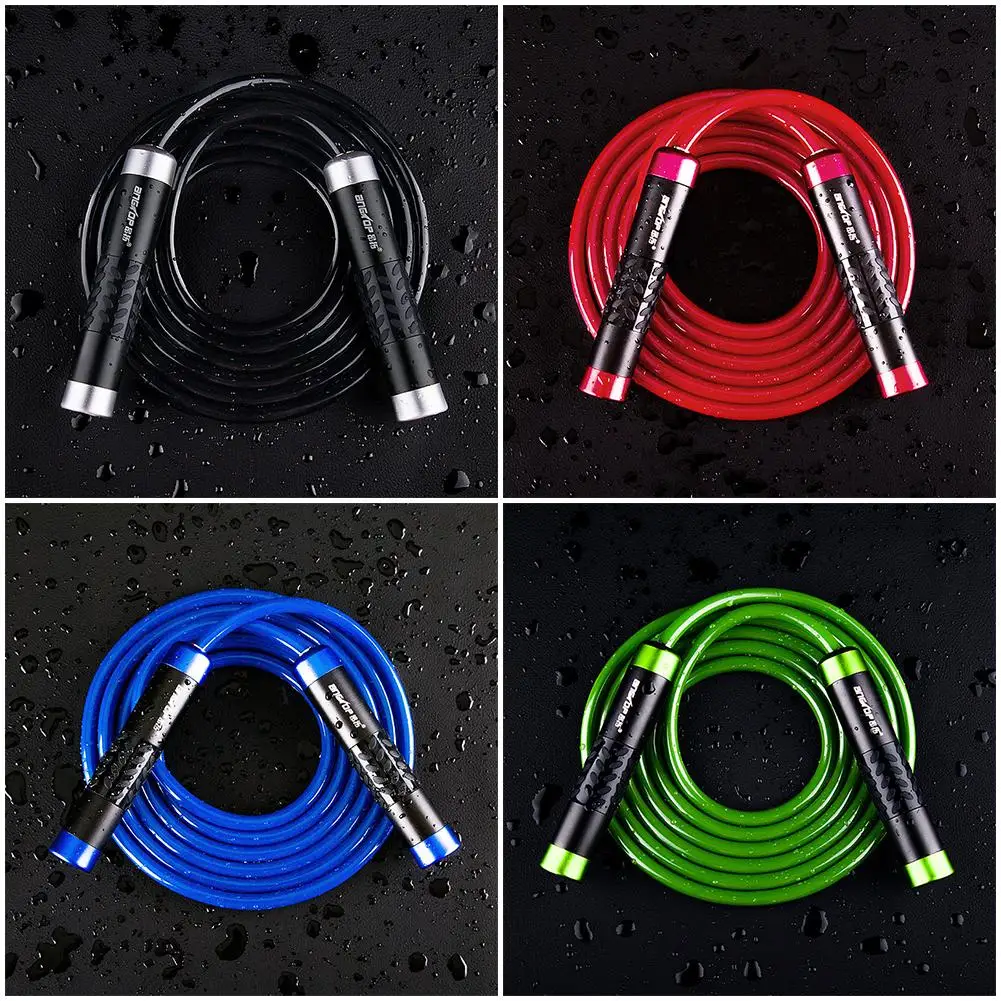 Speed Jump Rope Ball Bearing Aluminum-bearing Handle Sport Skipping Solid PVC Cable Cross&fit Fitness Equipment