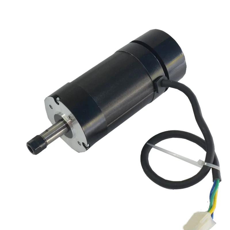 Moteur de broche sans balais pour Machine à graver, Kit d'entraînement avec panneau de commande, moteur de broche sans capteur 48V cc