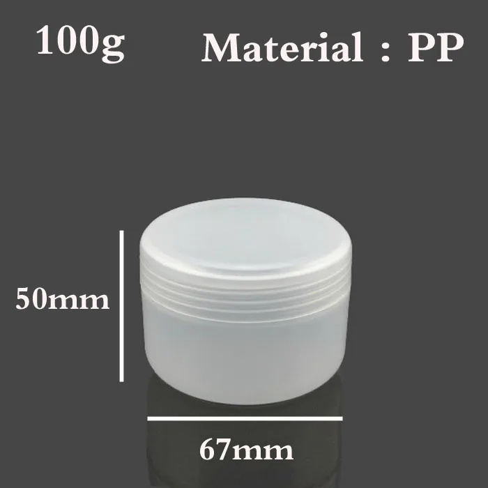 400pcs/lot 100g plastic cream jar ,100g frosted pp makeup jar , plastic empty cosmetic cream bottle