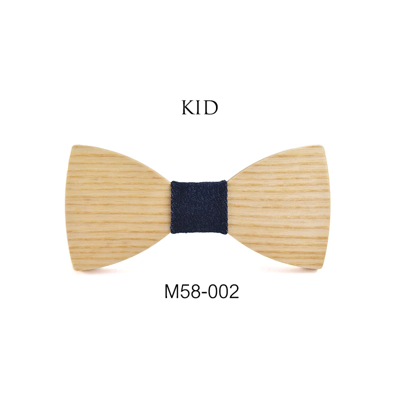 New Design Customize Small Size Boys Wooden bow ties Baby kids bowties Butterfly Cravat Gravata School Child Student wood tie