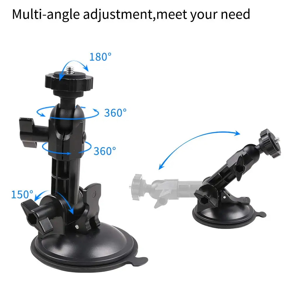 Multi-Angle Powerful Suction Cup Mount Compatible with GoPro Hero 7 Black/Silver/White,Hero 6/5 Black,Hero Session and Most Acti