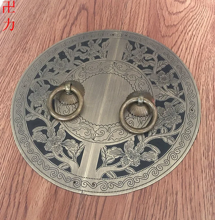 Special offer new Chinese antique furniture of Ming and Qing Dynasties accessories copper round bookcase wardrobe door handle co