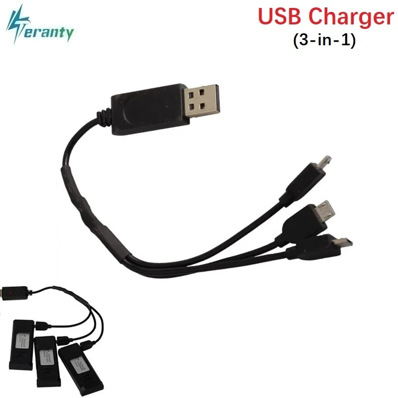 Chargeur 5 en 1 3.7V 500mAh pour Batterie E58 S168 JY019 Xs809 Xs809w Xs809hw, Câble de Développement Multifonction, Pièces de Rechange pour Drone RC