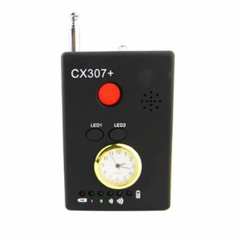 CX307 Multifunctionele Rf Signaal Camera Telefoon Gsm Gps Wifi Bug Spy Detector Ingebouwde Oplaadbare Met Klok