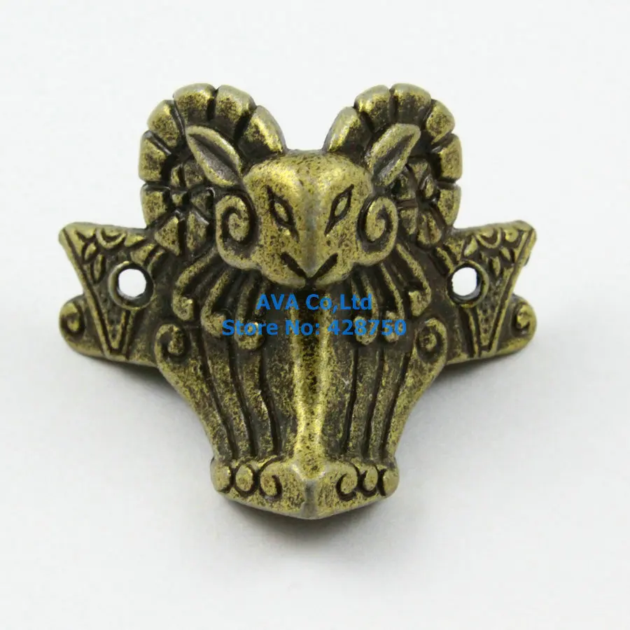 

20 Pieces Antique Brass Jewelry Box Feet Animal Box Leg 44x36mm