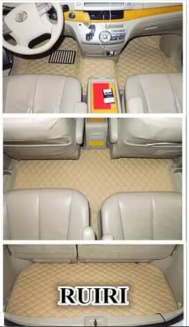 Best quality! Custom special floor mats + trunk mat for Toyota Previa 2017-2000 7 seats durable waterproof carpets,Free shipping