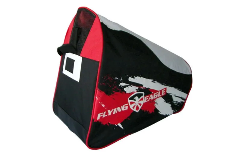 free shipping  roller skates bag black-red color