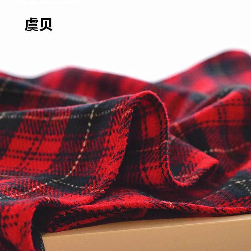 High quality spring autumn winter blanket red plaid scarf unisex acrylic scarves women\'s warm tassels shawls wrap christmas gift