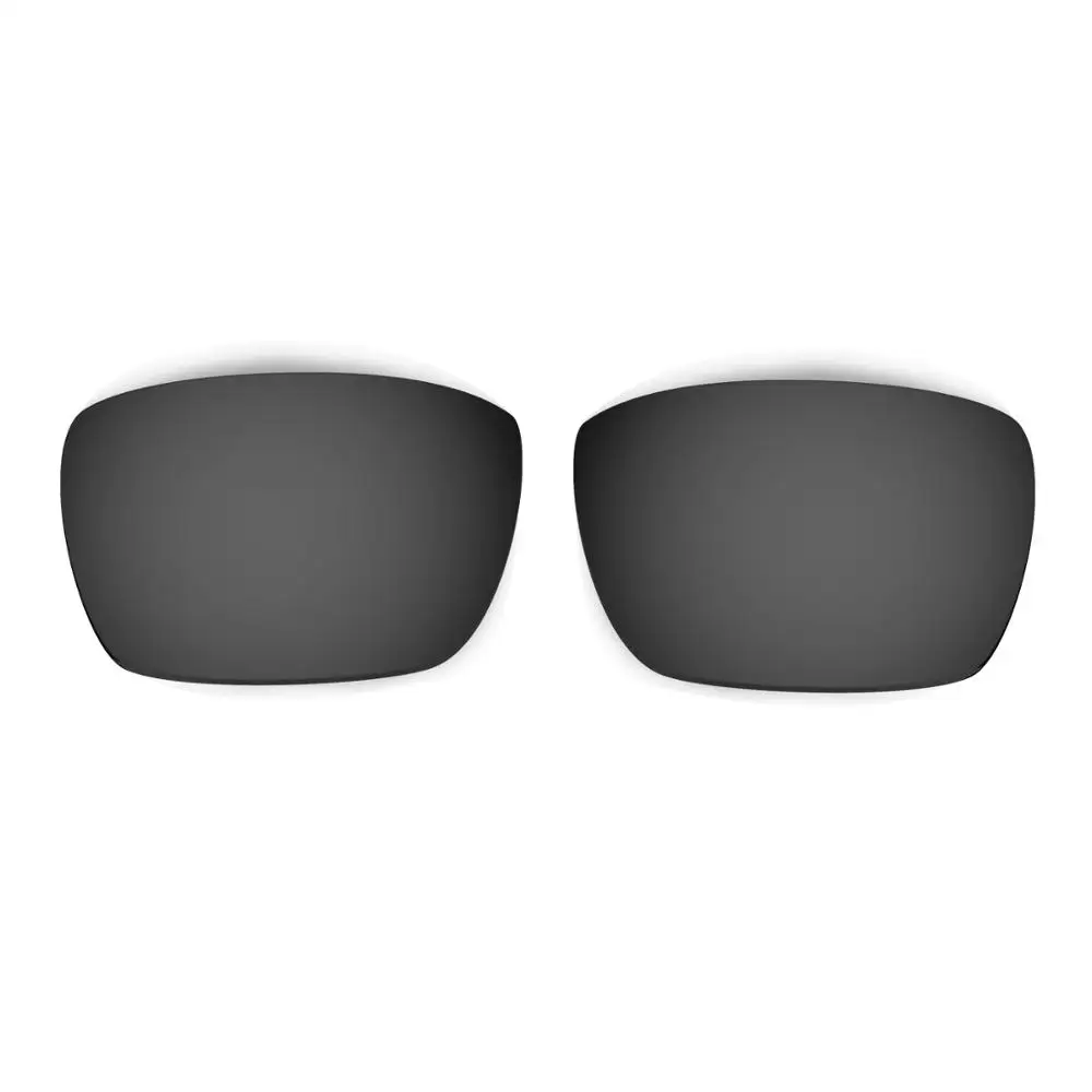 HKUCO For Fuel Cell Sunglasses Polarized Replacement Lenses Black/Silver 2 Pairs