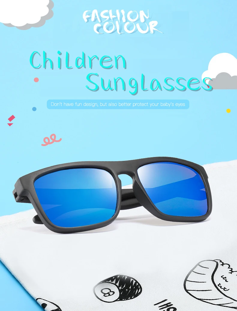 Lunettes de soleil polarisées pour enfants, protection UV, PC, haute qualité, D323, 2024