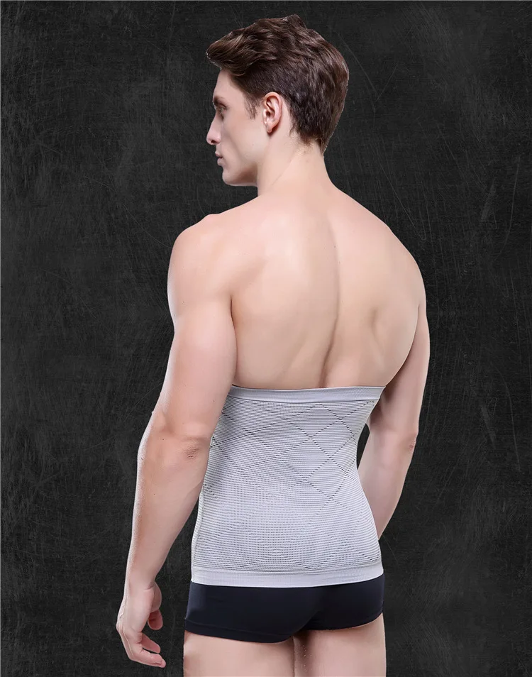 Men Waist Cincher Corsets Slimming Bodyshapers Belly Belt High Waist Tummy Trainer Control High Elastic Compression Underwear