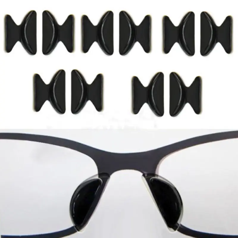 2 Pairs Silicone Soft Sticker Anti-Slip Nose Pads for Eyeglass Sunglass Glasses