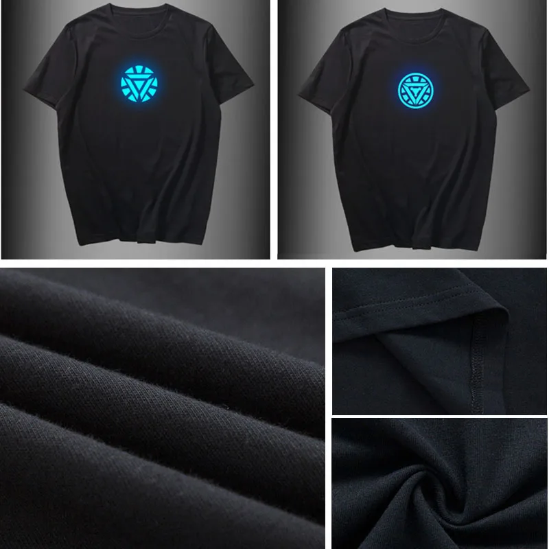 Led Cotton T Shirt Light Up n Down Flashing Equalizer EL T-Shirt Men Rock Disco Holloween Party Top Cosplay Tee