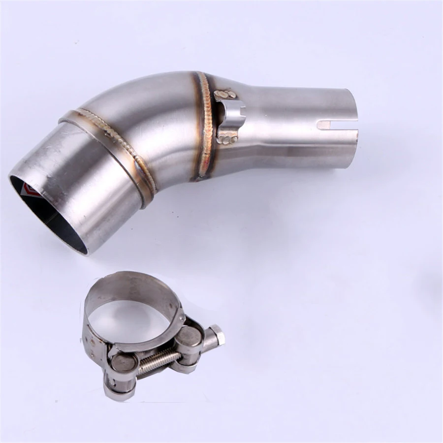 

Exhaust Middle Mid Link Pipe Connector Motorbike For YAMAHA YZF R3 R30 R25 2013