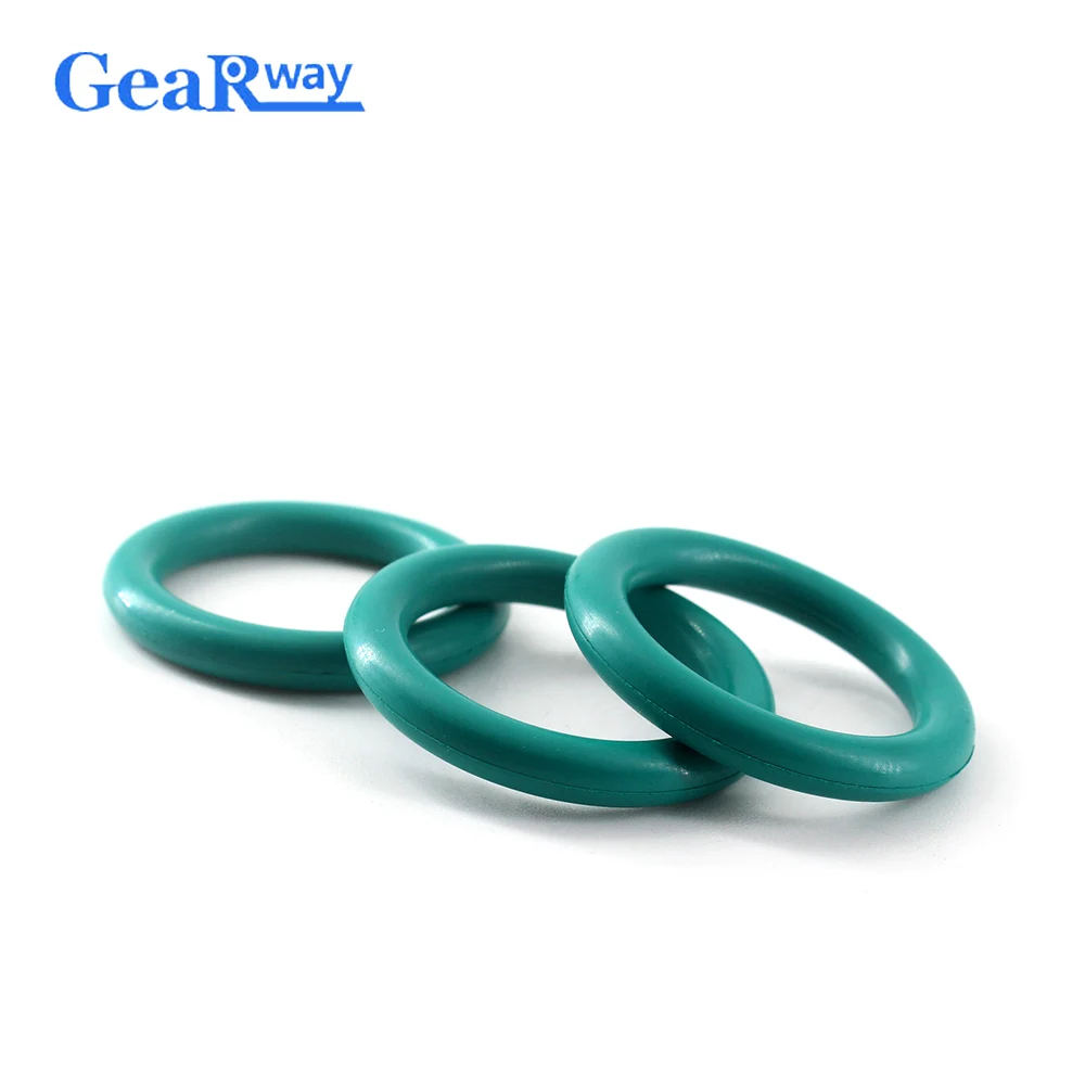 5pcs Green FKM O Ring Seal Gasket 4mm CS O Ring Sealing 12/13/14/15/32/33/34mm OD Oil Resistance O Ring Seal Washer