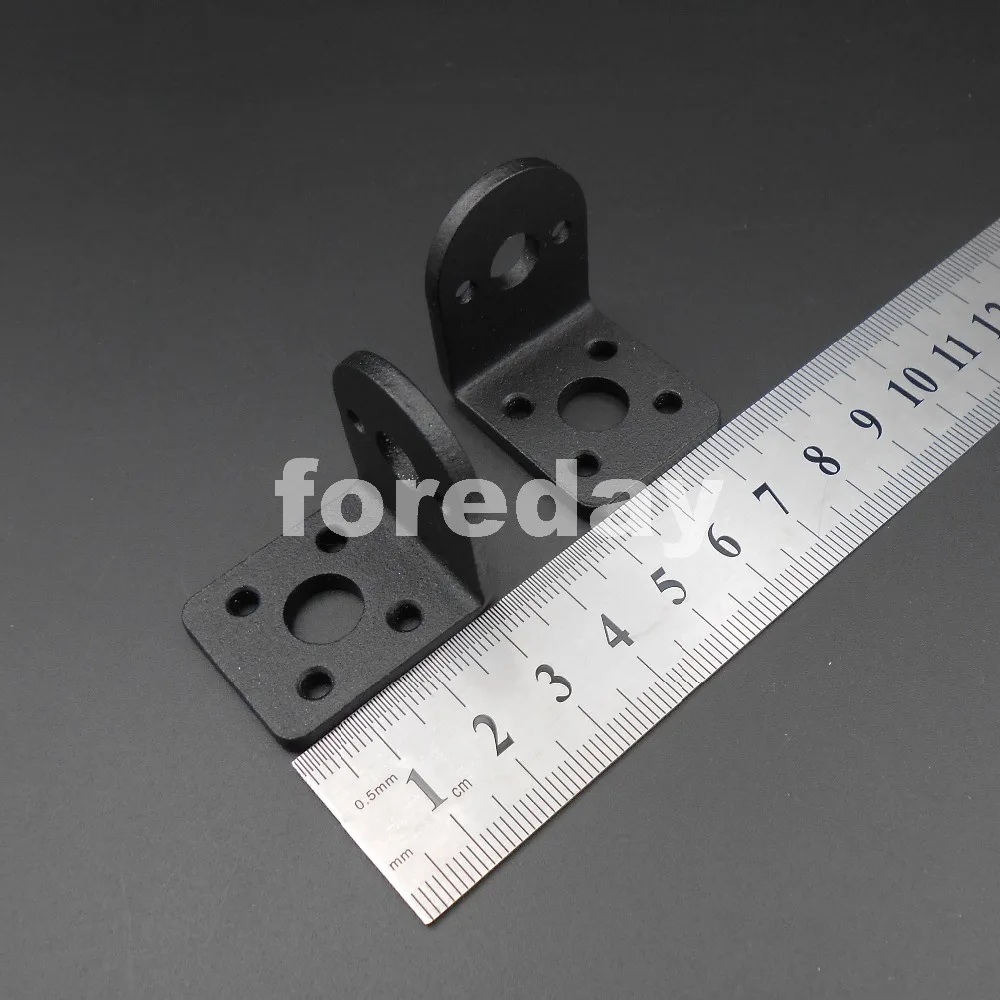 100PCS X NEW Black Aluminum alloy 25mm Mounting Bracket for 25mm motor Fixed Retention permanent seat High Quantity 3mm *FD286