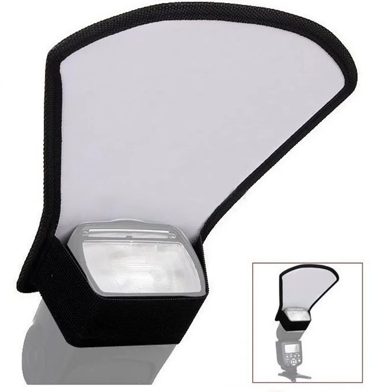 Universal Flash Diffuser Softbox Silver/White Reflector for Canon Nikon Pentax Yongnuo Speedlite Photography Accessories