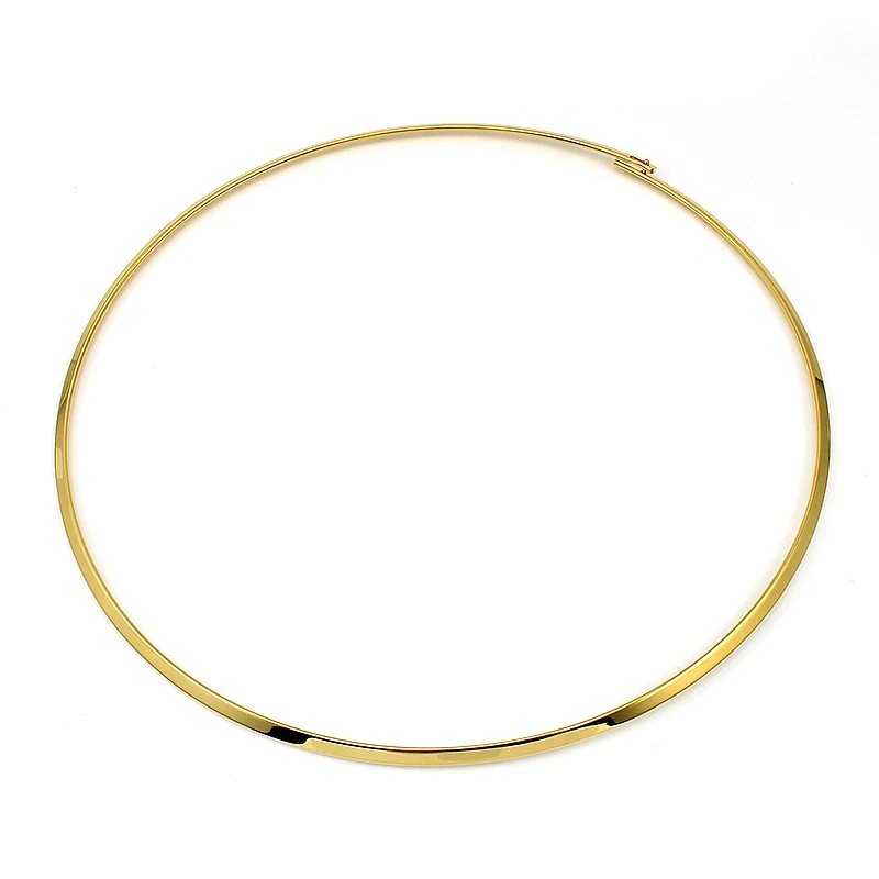 Stainless Steel Necklace Round Statement Punk Style Choker For Girl Boy Femme Jewelry Bijoux Collares