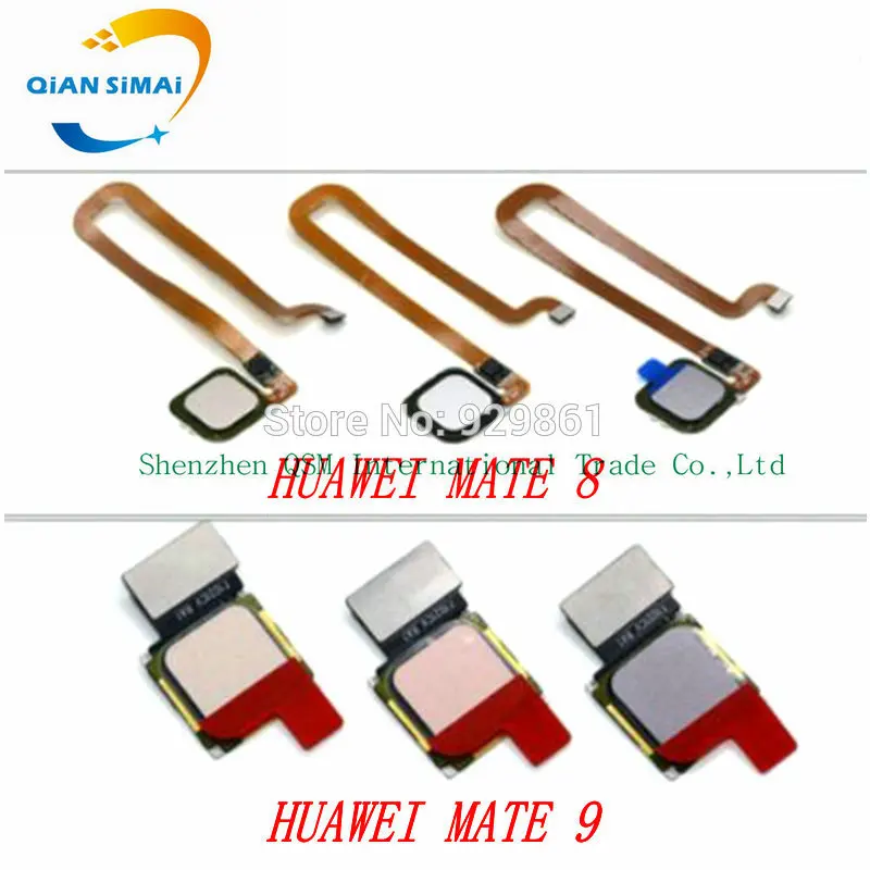 1PCS New Fingerprint Sensor Home button Return Flex Cable  For Huawei mate8 mate 8 Huawei mate9 mate 9 phone