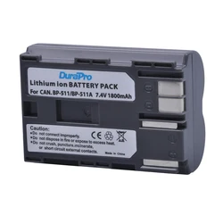 DuraPro BP-511 BP-511A BP 511 BP-508 BP-512 BP-514 BP-522 BP-535 Battery  1800mAh for Canon EOS 30D 40D PowerShot G1 Pro 1 PV130