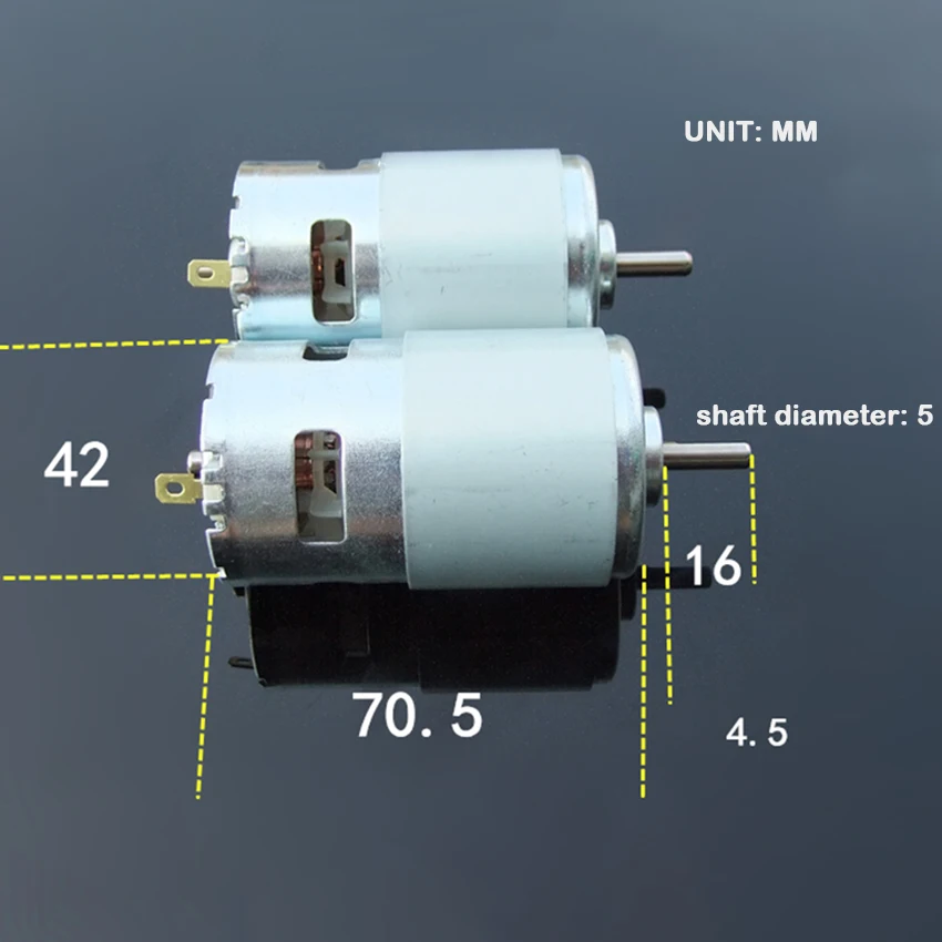 24V 6000-12000RPM High Power Speed  Mini Micro DC Motor for DIY Toys Hobbies Smart Car Motors