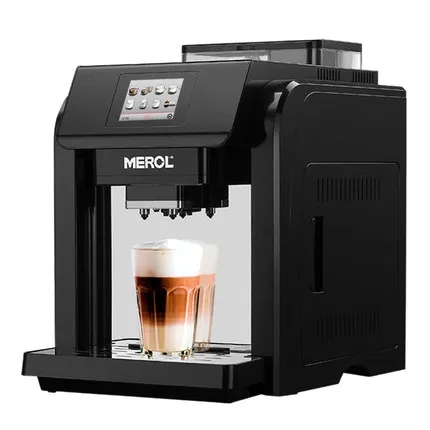 New Version 2023 Merol ME-717 220V/110V Coffee Machine Fully Automatic Steam Milk Frothier with  Grinder Espresso Latte Maker