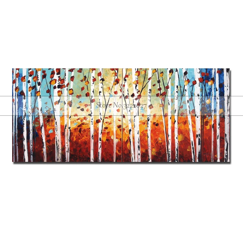 

Frameless Autumn Gardan Landscape Hand painted Painting By Numbers Kits Hand Painted Modern Wall Art Canvas Painting For Artwork