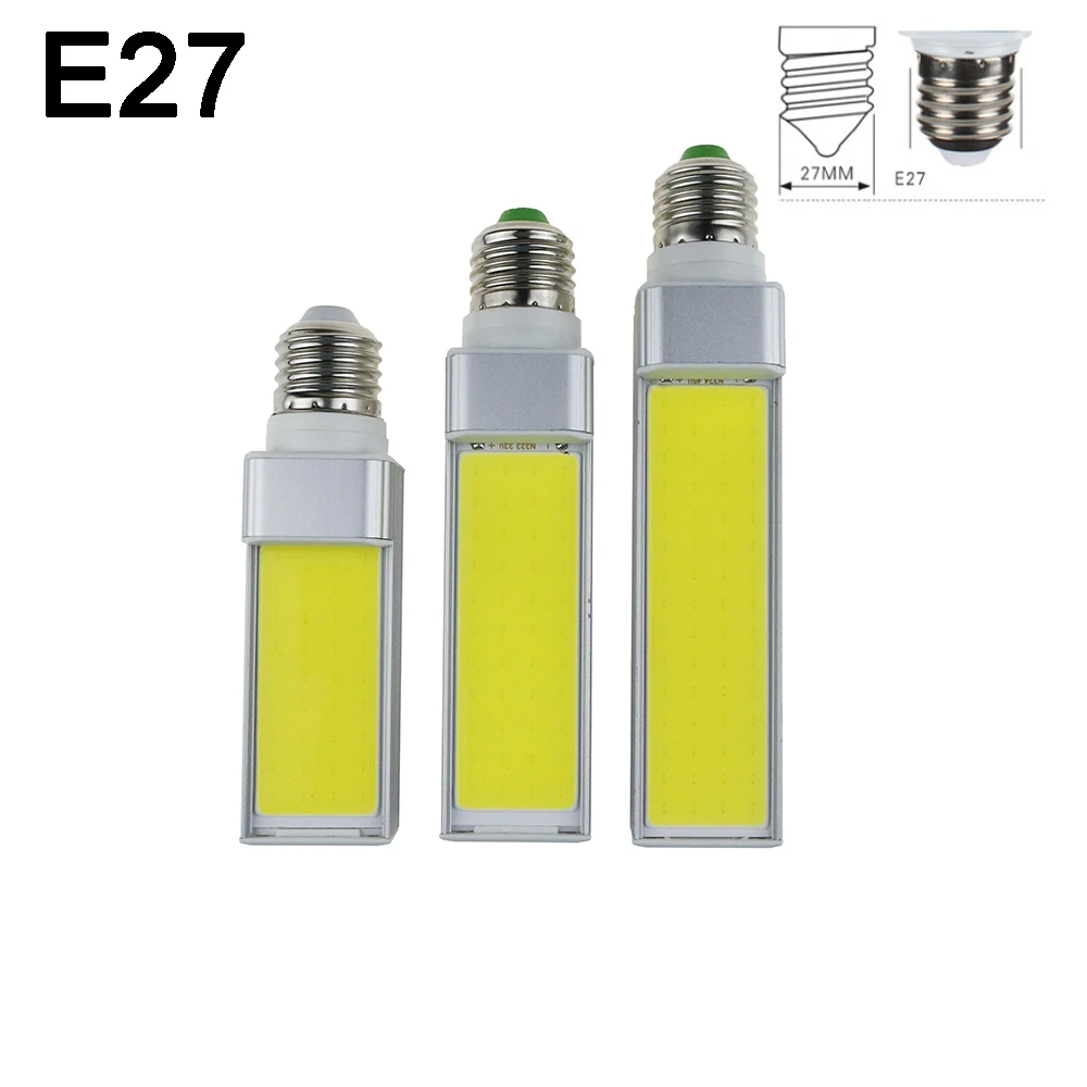 

e14 g23 g24 e27 led lamp bulb 7W 9W 12W COB Light warm white Cool white Spotlight Horizontal Plug Light 220V 110V Side lighting