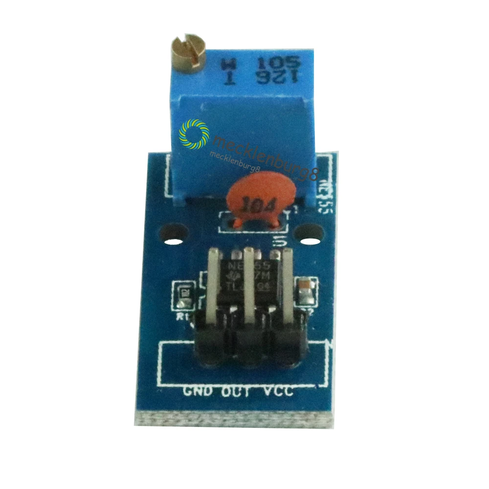 2 pcs. NE555 Adjustable Resistnce frequency pulse generator module for Arduino smart car 5V-12V single-channel Output module