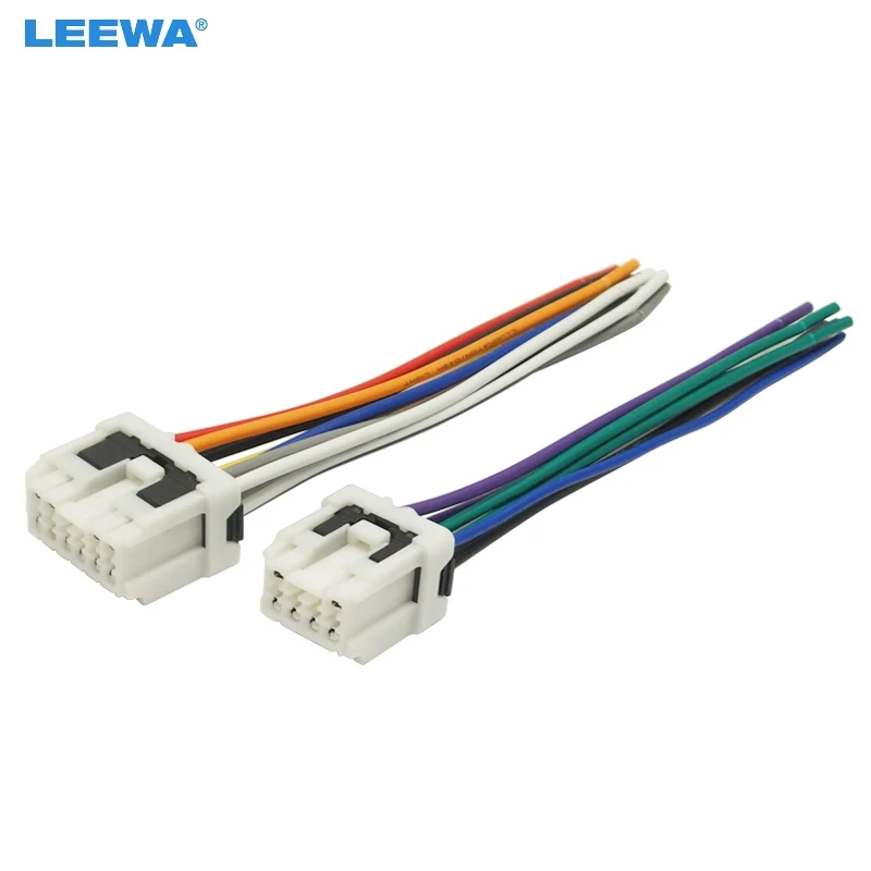 

LEEWA 5set Car Stereo Power Wiring Harness Adapter For Old NISSAN Micra Patrol Skyline Sunny Primera Radio Wire Plug #CA5712