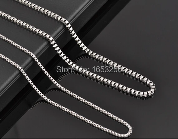 

Lot of 10 Meters Stainless Steel Thin 1.5mm Box Link Chain Jewelry Finding /Marking Chain DIY in bulk