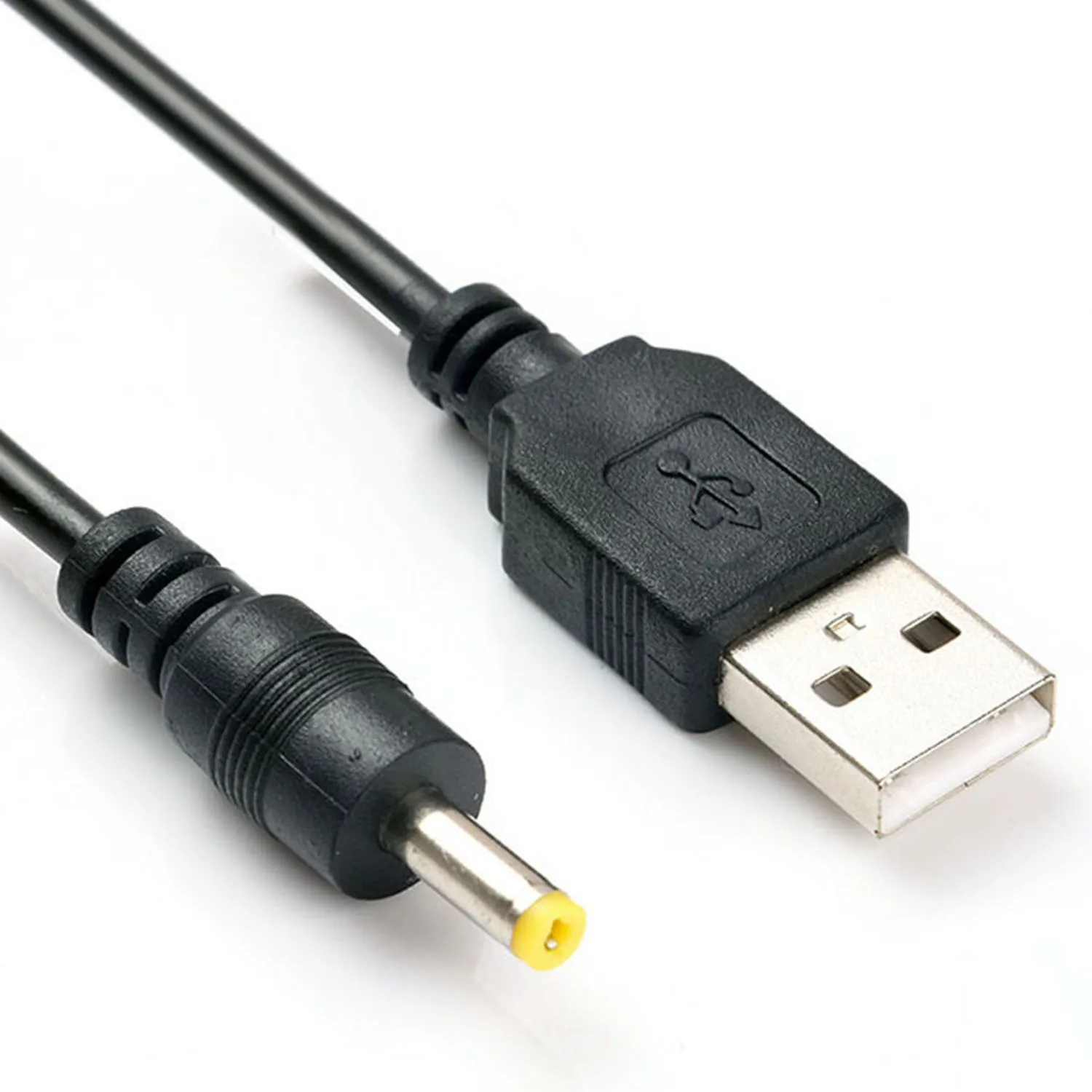 Cabo de alimentação usb para sony psp, para sony psp1000, psp2000, psp3000, branco e preto, carregador de energia