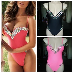 HOTTING ! VENUS VACATION New sexy bikini swimwear women crystal diamond beachwear rhinestone swimsuit