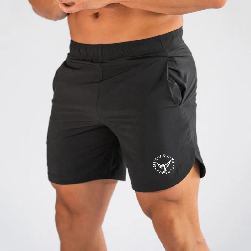 Pantalones cortos de Fitness para hombre, ropa de marca profesional para culturismo, entrenamiento, secado rápido