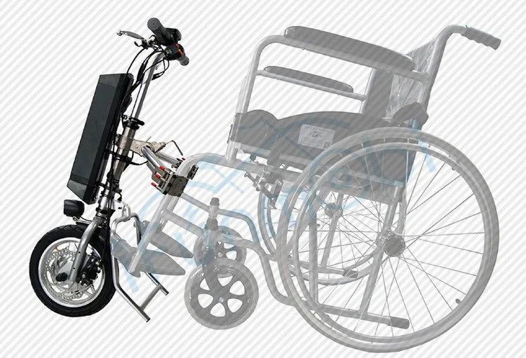 Ifunmobi 36V 250W elektryczny zestaw do wózka inwalidzkiego Handbike DIY zestaw do konwersji z akumulatorem litowo-jonowym 36V 9AH