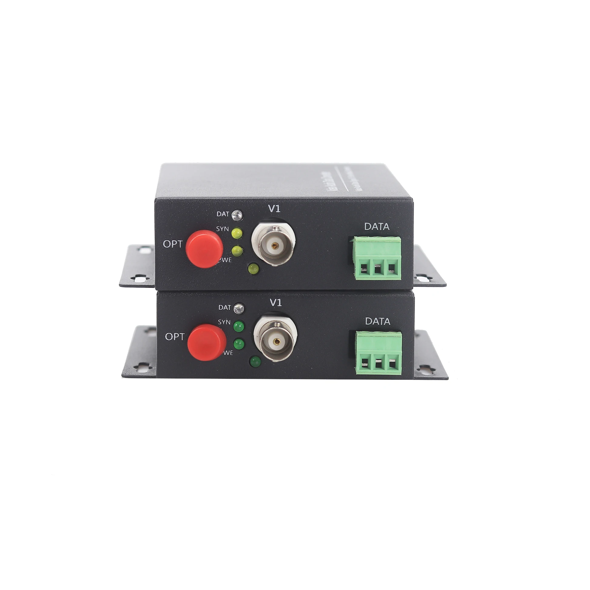 GZGMET 20Km 1 Channel Video Extender Single Mode Fiber Optic Media Converter Video RS485 Data EXTENDER