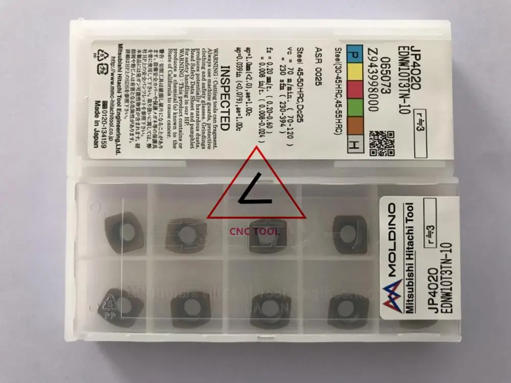 

EDNW10T3TN-10 JP4020 10pcs Hitachi high cutting performance CNC indexable inserts