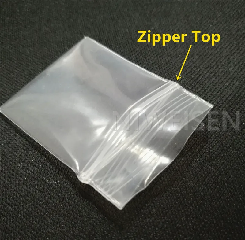 Extra Thick Ziplock Bag 100pcs Clear PE Small Plastic Packing-bags Zipper Self Sealing - Jewelry Bead Packaging Seasoning Pouch