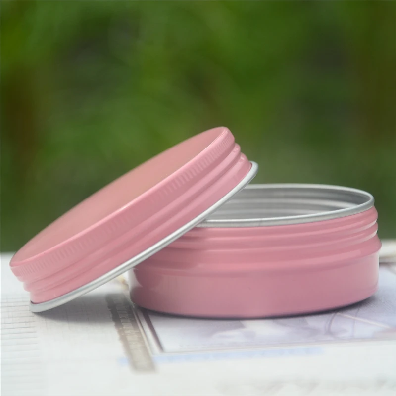 50 teile/los 5g 10g 30g 60g Bunte Kosmetische Aluminium Gläser Rosa Schwarz Gold Körperpflege Creme maske Seife Verpackung Container Töpfe