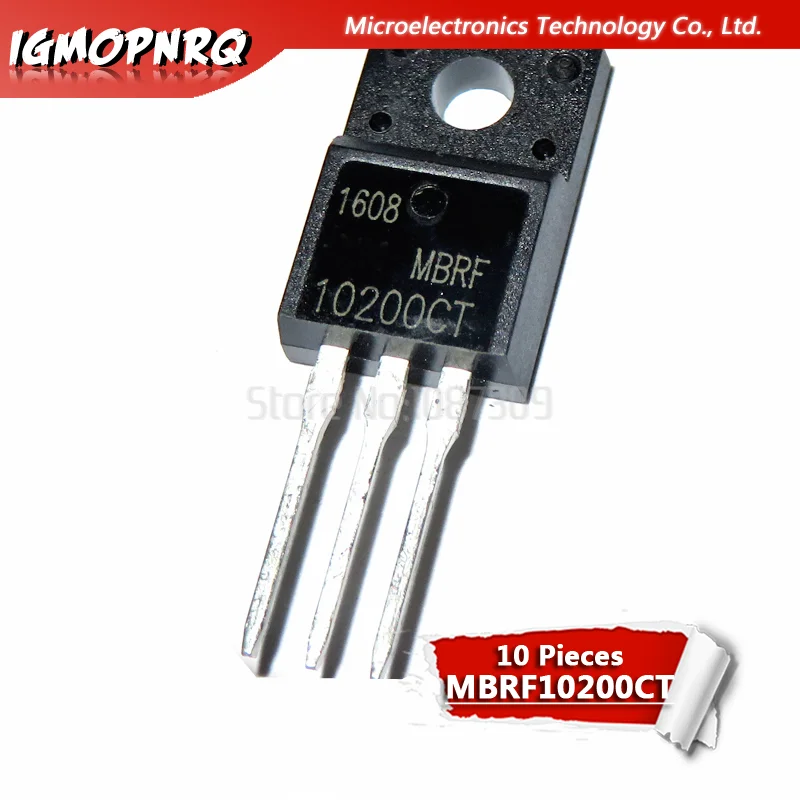 10PCS MBRF10100 MBRF10200 MBRF20100 MBRF20200 LM317T IRF3205 Transistor TO-220F TO220F MBRF10100CT MBRF10200CT MBRF20100CT TO220