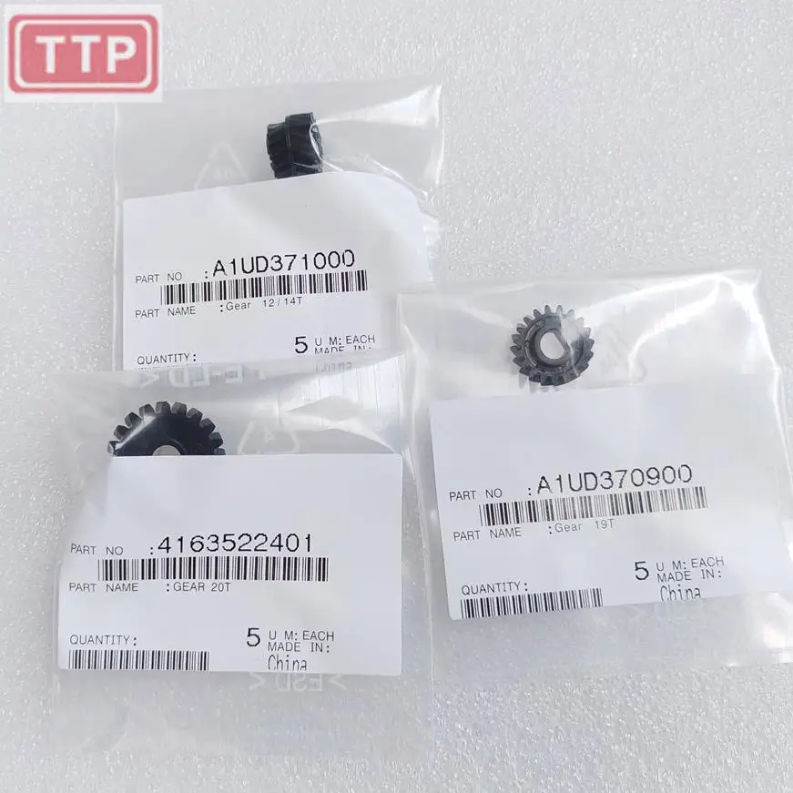 5PC Bizhub 363 362 423 250 Developer gear A1UD371000 4163522401 A1UD370900 Copier Parts  BH363 BH362 BH423 BH282 BH222